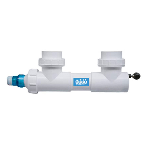 Aqua UV 15W Sterilizer - 2" Inlet/Outlet with Wiper White