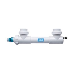 Aqua 25w Sterilizer - 2" Inlet/Outlet with Wiper White Aqua 25w Sterilizer - 2" Inlet/Outlet with Wiper White