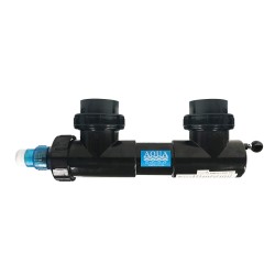 Aqua UV 8W Sterilizer - 3/4" Inlet/Outlet with Wiper Black Aqua UV 8W Sterilizer - 3/4" Inlet/Outlet with Wiper Black